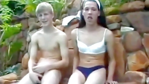 Hot couple having great show
