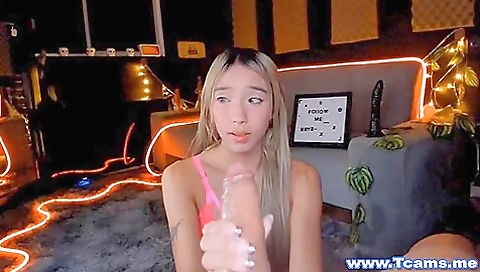 Sexy blonde fucked on a ride